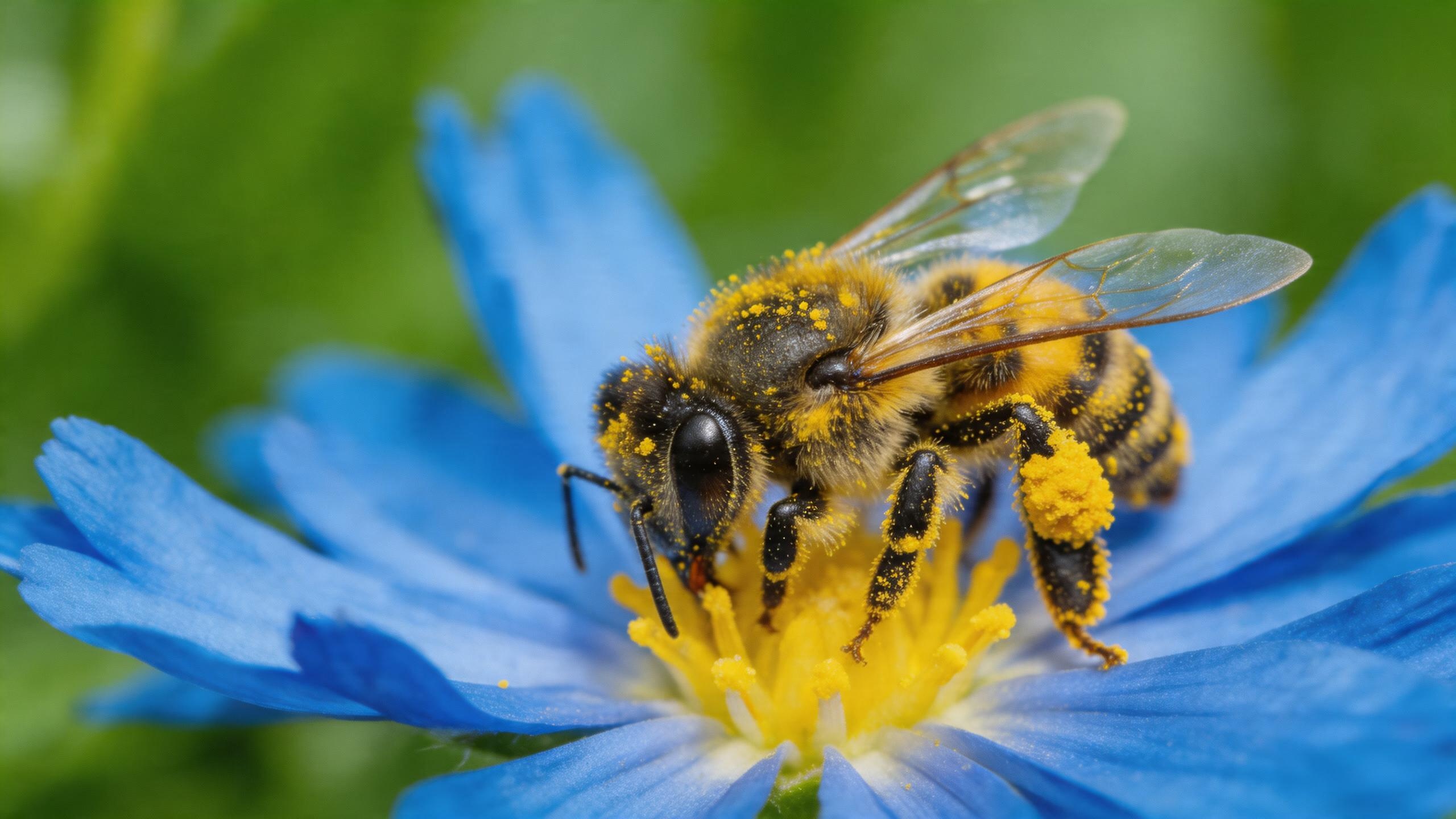 Abeja uno Polinizadores
